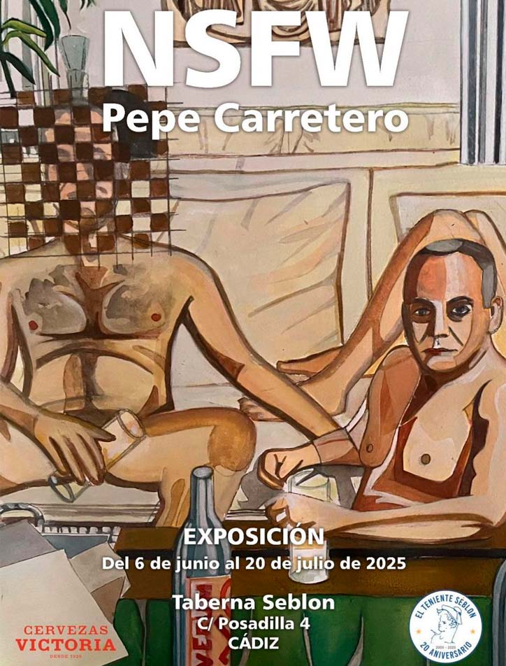 Exposición NSFW en Cádiz en el bar El Teniente Seblon