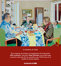 Invitación exposición Cádiz. Pepe Carretero